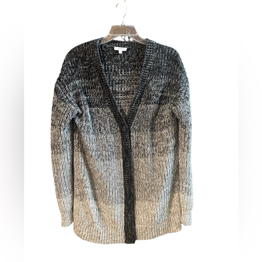 Haven Well Within Elegant Black and Gray Women's Cardigan